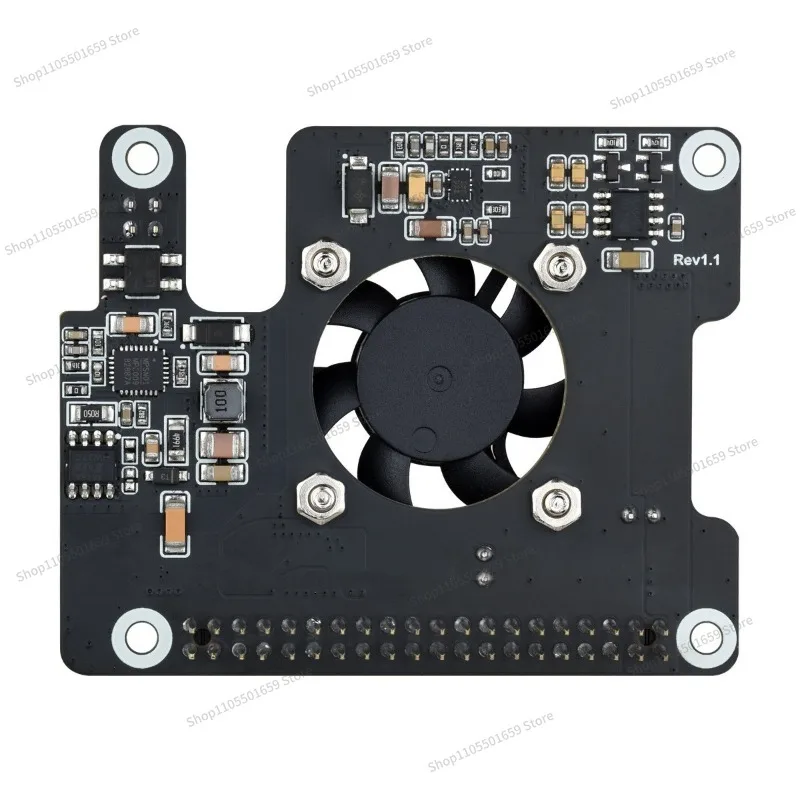For 5 Onboard Cooling Fan with Ethernet Power Supply Expansion Board