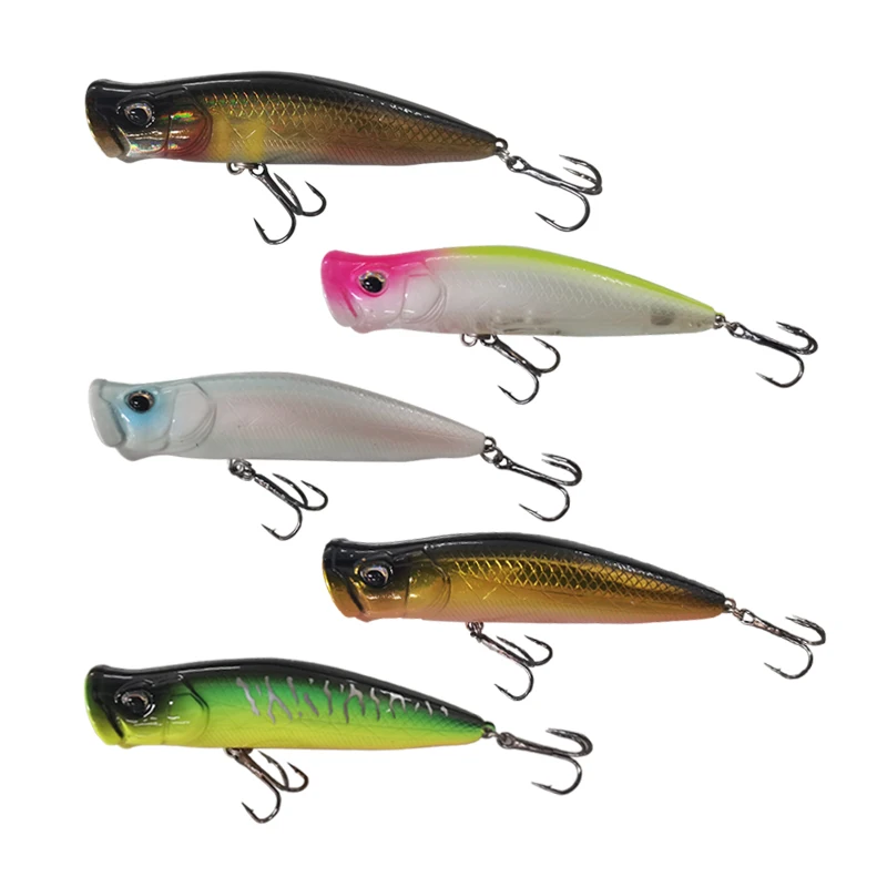 Popular Product Lutac 86mm 16g Raid Top Water Popper Hard Lure Isca Artificial Freshwater Fishing Baits