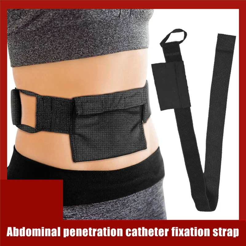 MAKE-Cintura per dialisi peritoneale Supporto per catetere PD con custodia in rete per il fissaggio del set di trasferimento di tubi con pioli per tubi di alimentazione