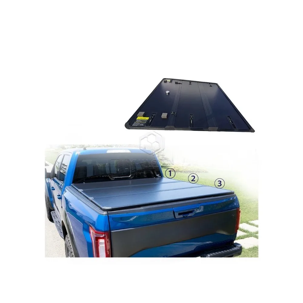 

Direct Manufacturer Hard Tri-Fold Tonneau Cover for Pickup Truck Compatible with for Honda Ridgeline 2018