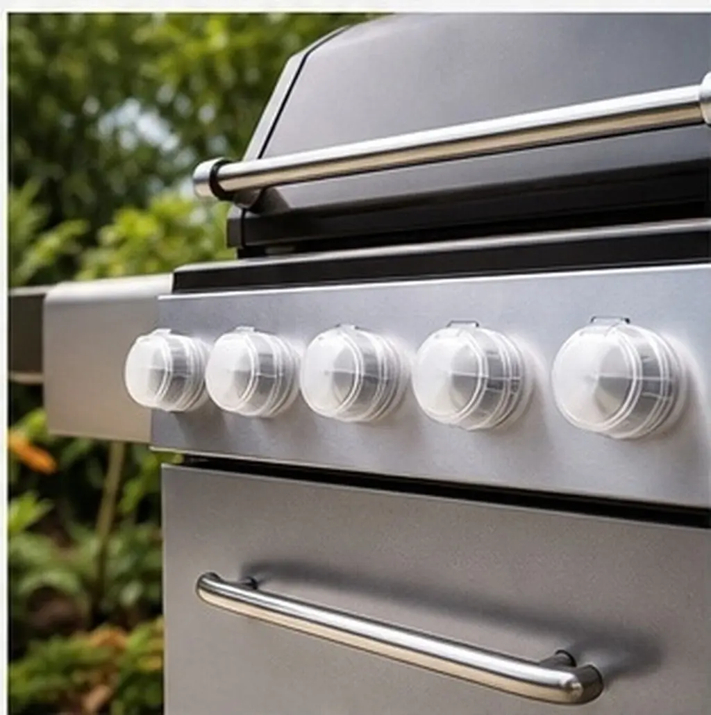 7pcs Kitchen Knob Safety Guards – Flame-Resistant PP Anti-Scald Protectors for Home Use