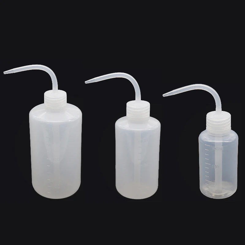 150/250/500ML Capacity Tattoo Cleaning Transparent White Plastic Green Soap Squeeze Bottle Laboratory Equipment Measuring Bottle