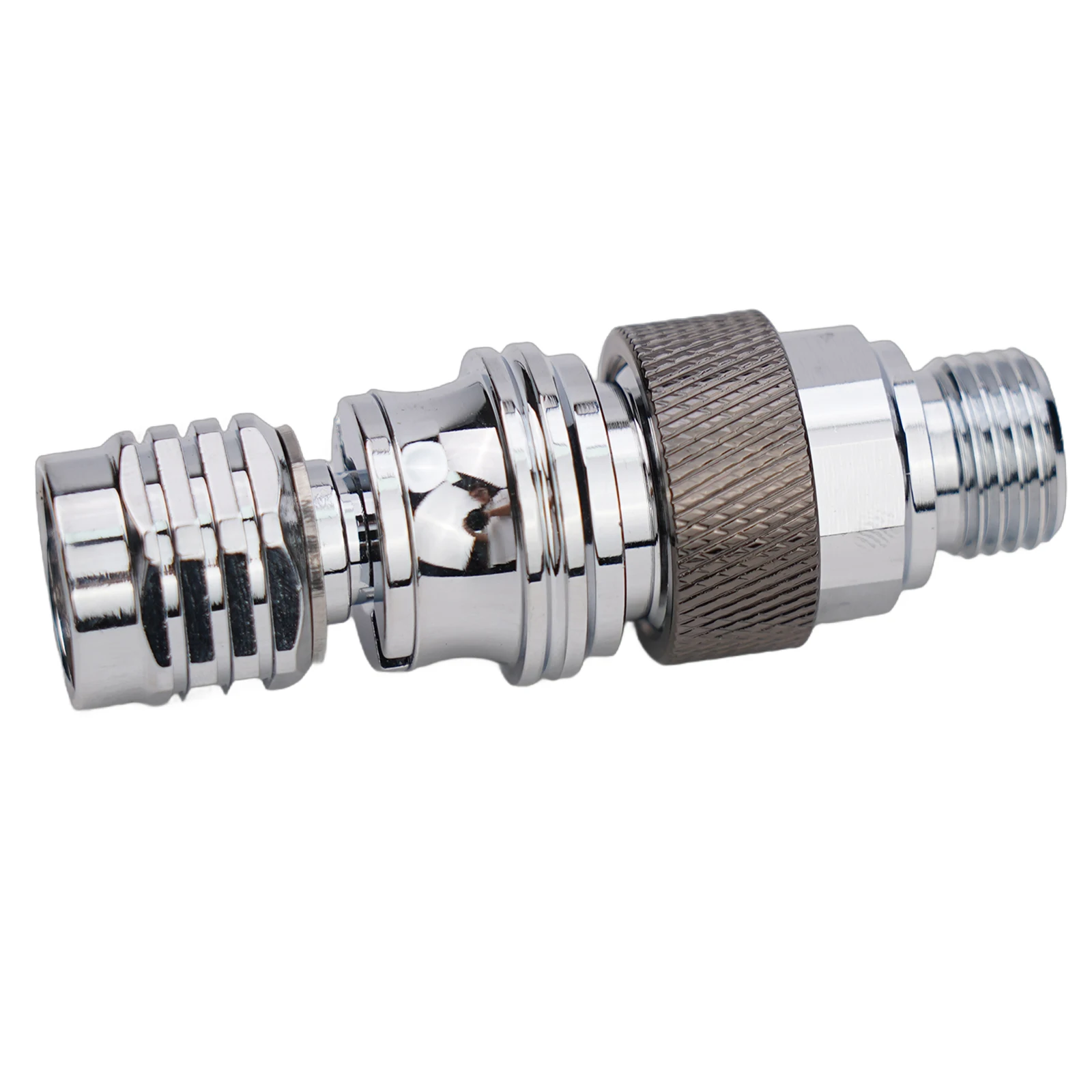 Underwater diving full face second stage self locking connector adapter with quick connect feature for secure use