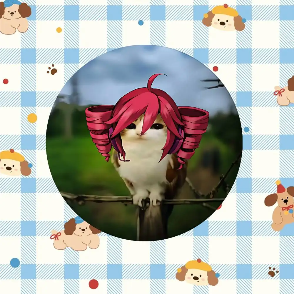 Niedliche Katzen-Memes Meow Kawaii Abzeichen Kreative Blechpins Kreative Zitat-Broschen Kleidung Rucksack Schmuck Geschenk Für – Detail 17