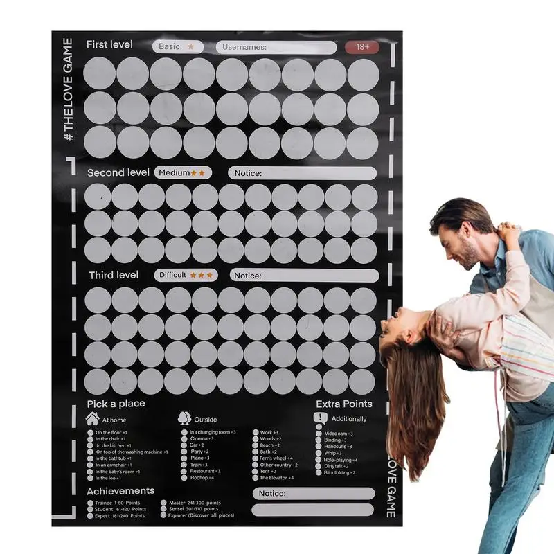 100 Things To Do Between Couples Couples Games Bedroom Scratch Off Poster 100 Dates Scratch Off List Romantic Games Date
