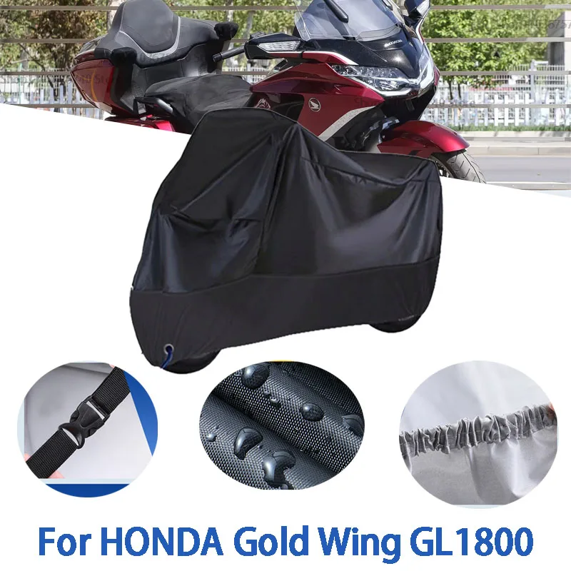 

Motorcycle Full Covers For HONDA Gold Wing GL1800 Car Outdoors Sun Protection Dust No Ear Thickened Oxford Clothcover