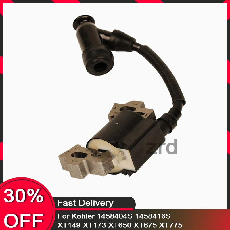 

Ignition Coil for Kohler Engines | Compatible with XT149, XT173, XT650, XT675, XT775 | Replaces 1458404S, 1458416S