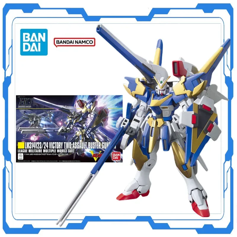

Genuine Bandai Mobile Suit Gundam LM314V23/24 Victory Two Assault Buster Gundam HG 1/144 Figures Assembly Action Collection Toy