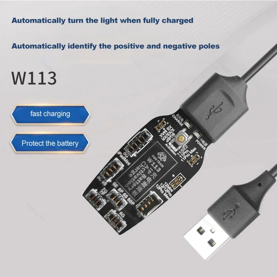 Battery Charging Activation Test Boot Line for IPhone 5-15 pro max Android OSS W113 W115 Fast Charging Power Test Boot Line