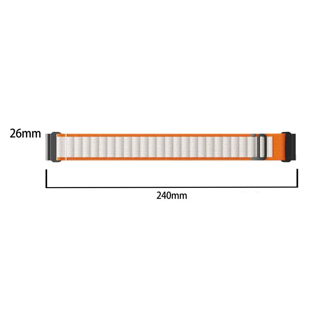 Сменный нейлоновый ремешок для наручных часов, модный гибкий браслет с нейлоновой петлей для смарт-часов Garmin Fenix7/5X/6X7X