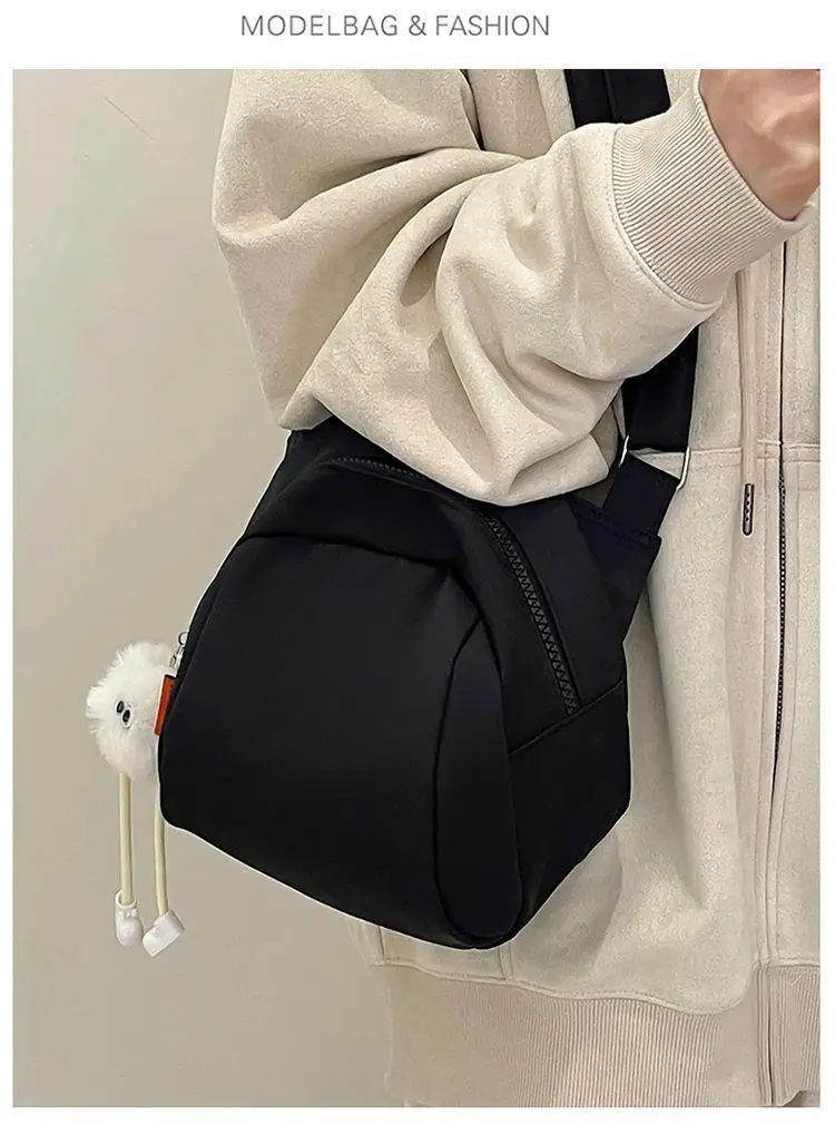 Leichte und vielseitige Nylon-Shell-Tasche für Damen, 2026 Neue große Casual-Umhängetasche für Pendlerinnen – Detail 2