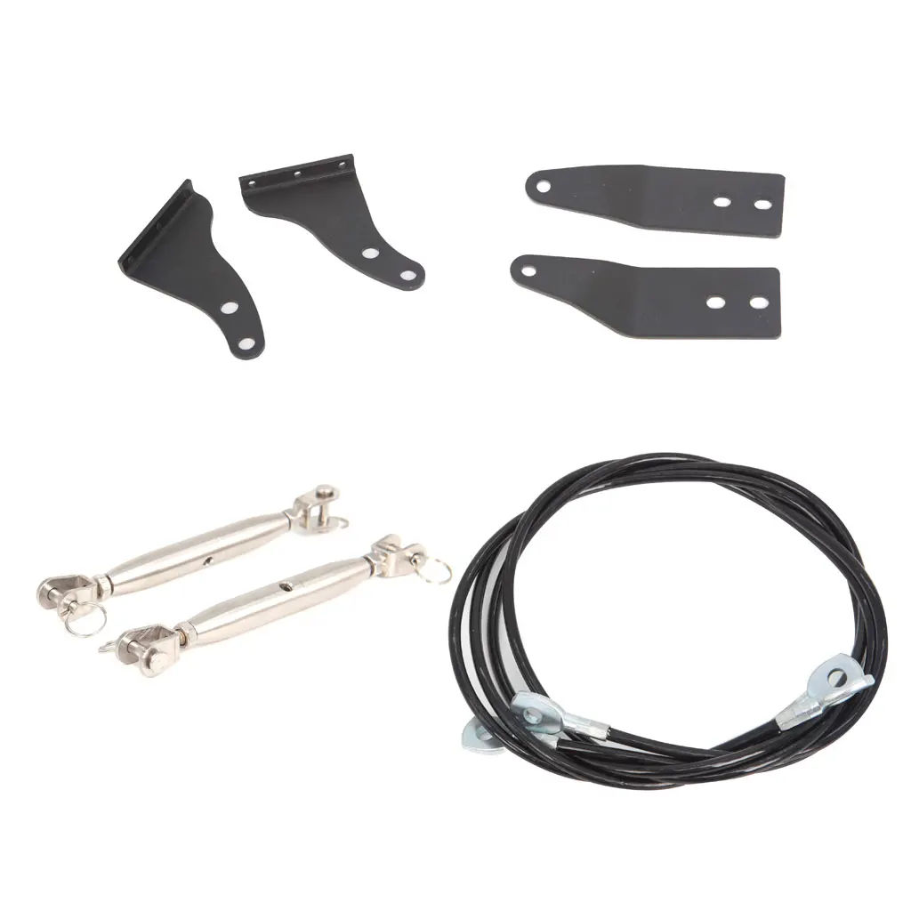 

8 Piece Billet Aluminum Hood for Jeep Wrangler 97-18 BLACK TJ JK LJ JKU