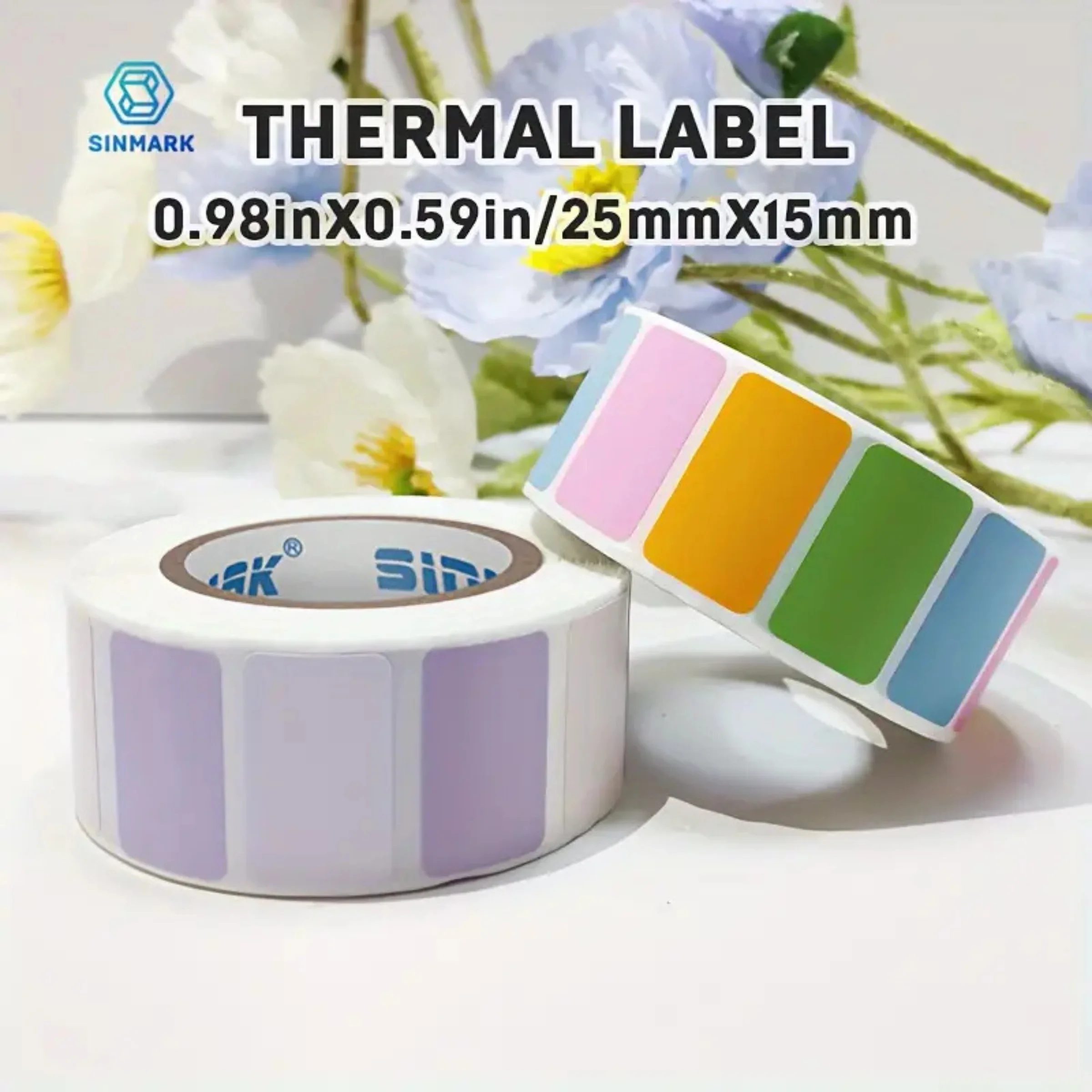 KAYSION 800pcs/roll Label Paper Morandi Colored Name Stickers Sticky Notes Fully Adhesive Macaron Colored Index Label Stickers