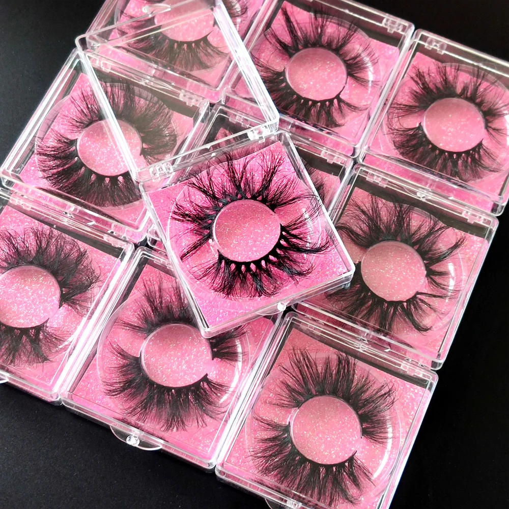 MEDY Lahes 100% Cruelty Free Mink 25mm Eyelashes 3D Mink Full Strip Lashes Handmade Soft False Eyelashes Magnetic Lashes box