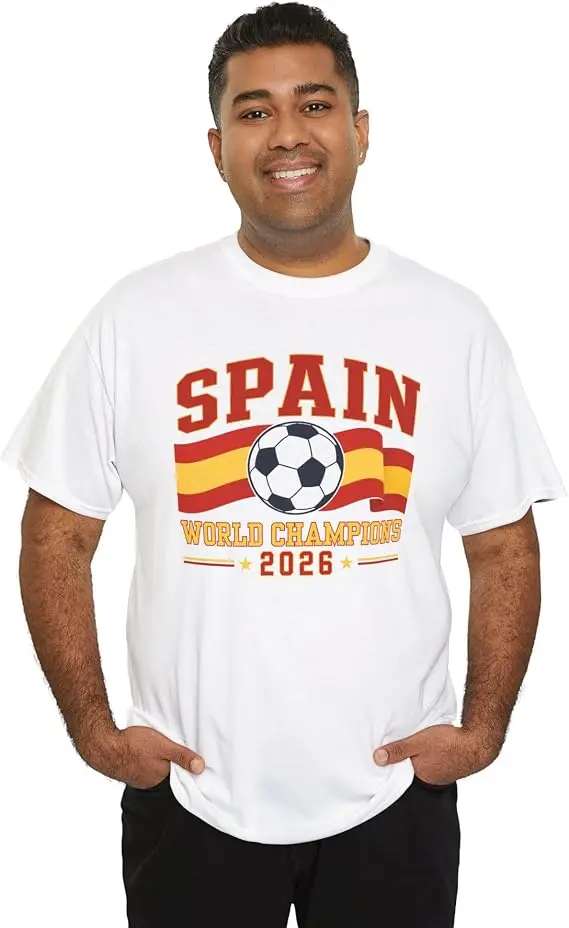 Spanien Weltmeister 2026 T-Shirt Fußballtrikot Y2K Spanien Fußball Grafik Spruch Tee Neuheit Geschenk – Detail 11