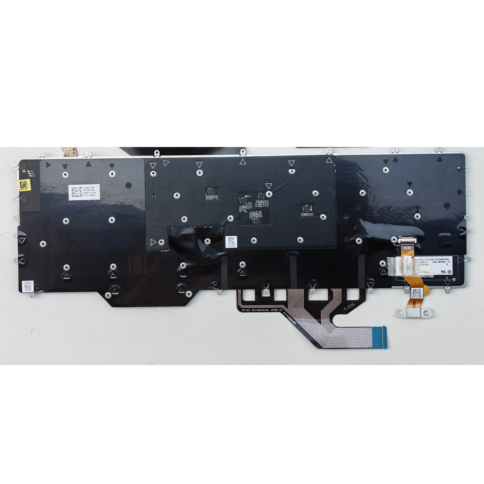 Laptop Keyboard for Dell Alienwre M17 R2 M17 R3 P37E P38E P45E RGB US Backlit Black