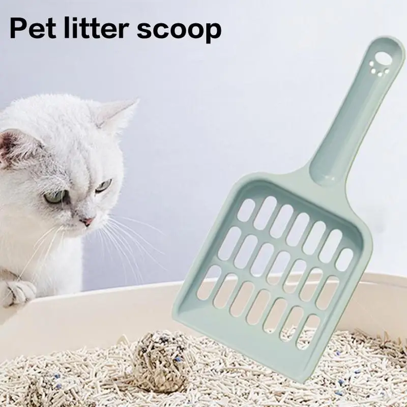 

Four color selection candy color cat litter shovel pet cat cleaning tool safe plastic hollow out precise shovel pet supplies