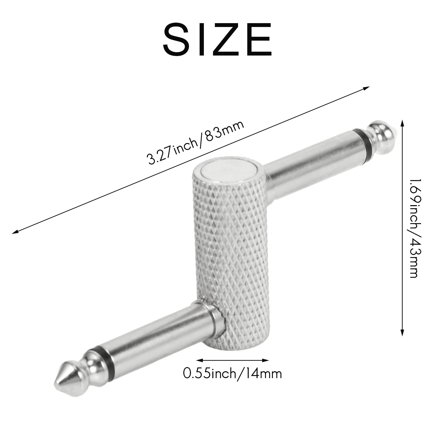 Couremplaçant de pédale de prise adaptateur, connecteur de type Sz pour pédale JEEffprotected, amplificateur de haute qualité, 6.35 pouces, 1/4