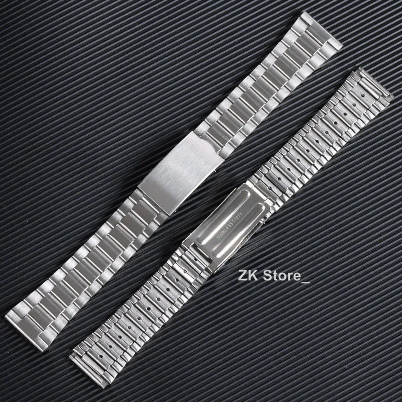 Stainless Steel Watch Band Metal Bracelet Folding Buckle 12mm 14mm 18mm 20mm Universal Watch Strap Silver Gold for Men Women