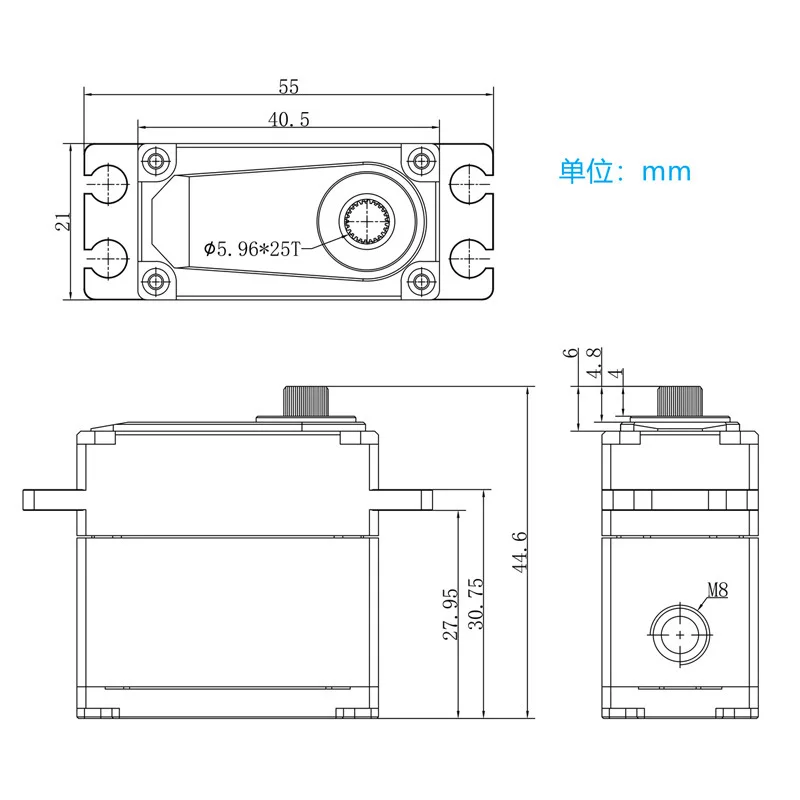 Servo digital sin escobillas IPX896HV 43KG 0,09s/60 °   Engranaje de acero impermeable para Robot submarino 1/8 1/10 RC Crawler TRX4 TRX6