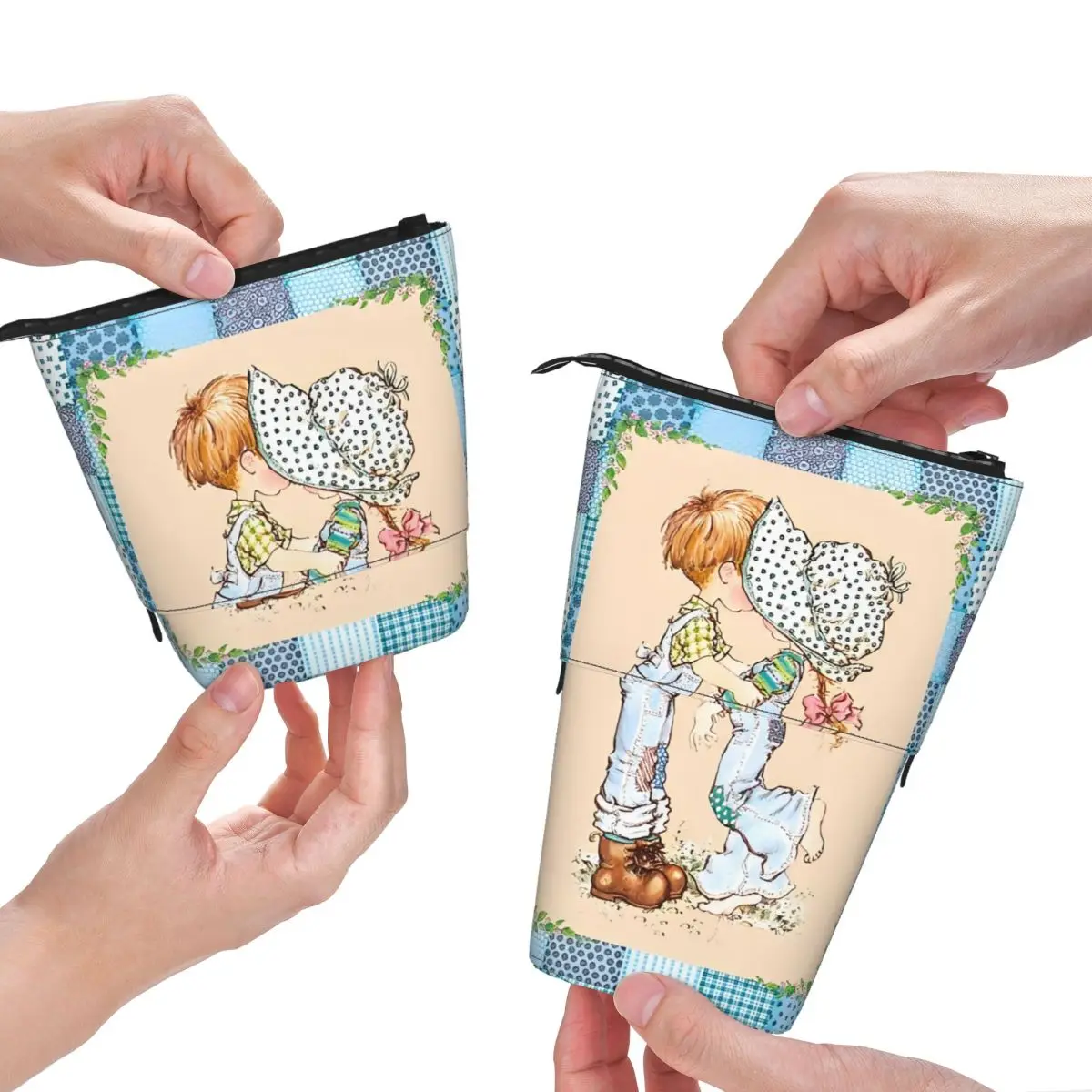 مخصص لطيف رائعتين S-Sarahs K-Kays مقلمة لصبي فتاة سعة كبيرة الكرتون فتاة حقيبة أقلام رصاص الملحقات المدرسية