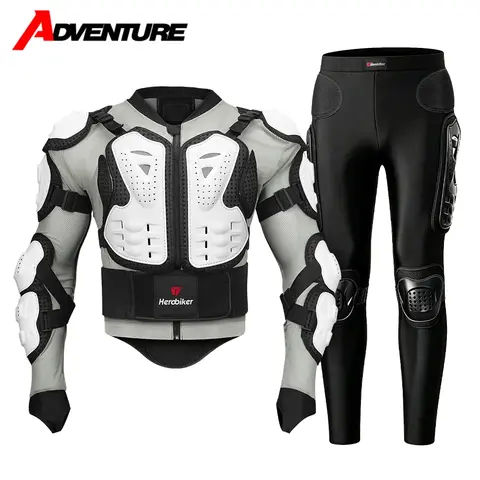 New Men's Motorcycle Armor Anti Fall Breathable Off-road Racing Armor Clothing Armor Pants Motorcycle Equipment S-5XL