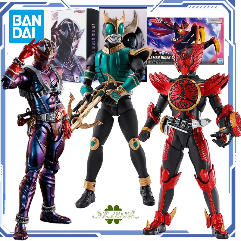 

IN STOCK Bandai Original SHF KAMEN RIDER MASKEO RIOER HIBIKI KUUGA Xianggui Anime Action Figure Model Toy gift collection model