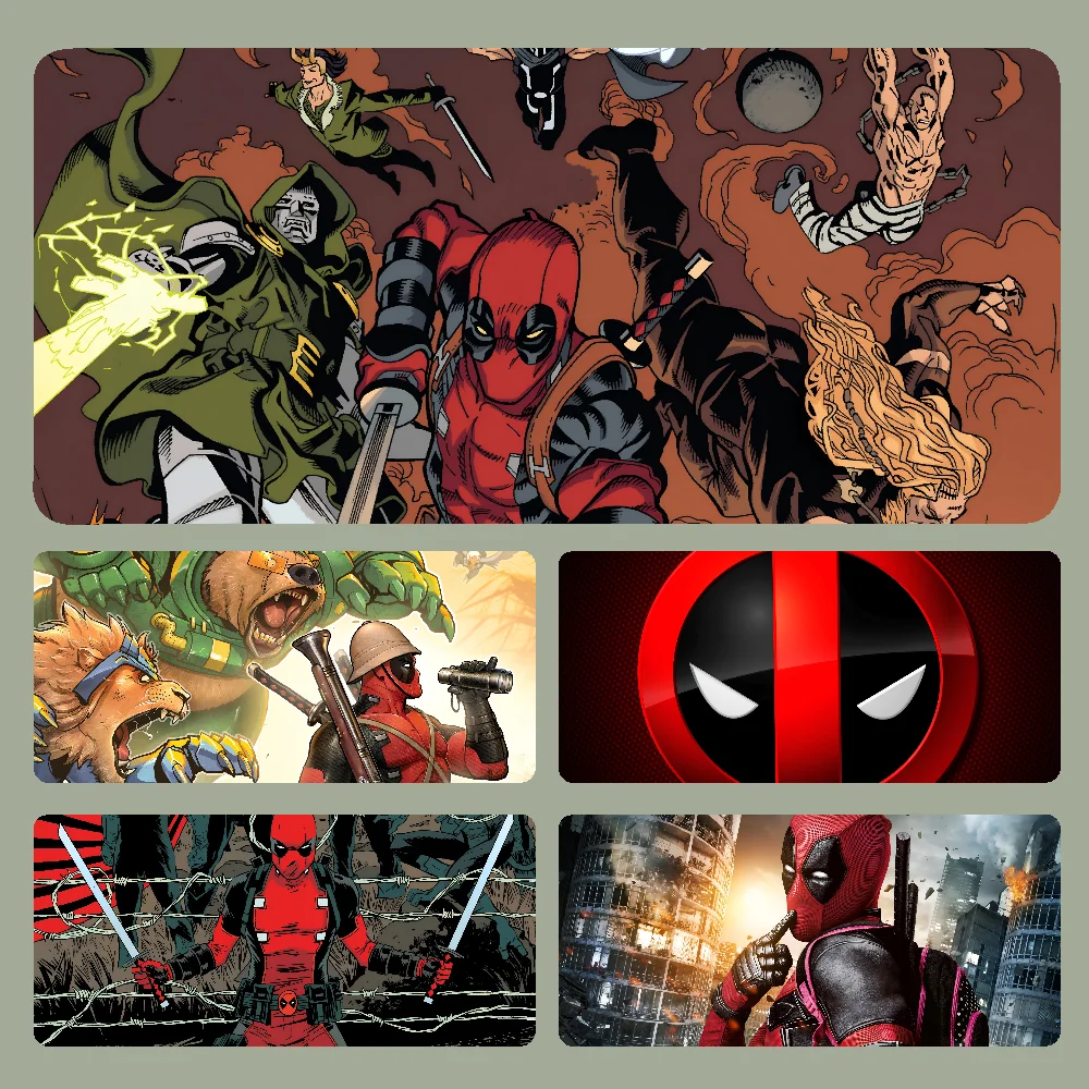 

D-Deadpool Mousepad Large Computer Gaming Accessories MousePads Desk Mats Anti-slip Laptop Soft Mouse Pad