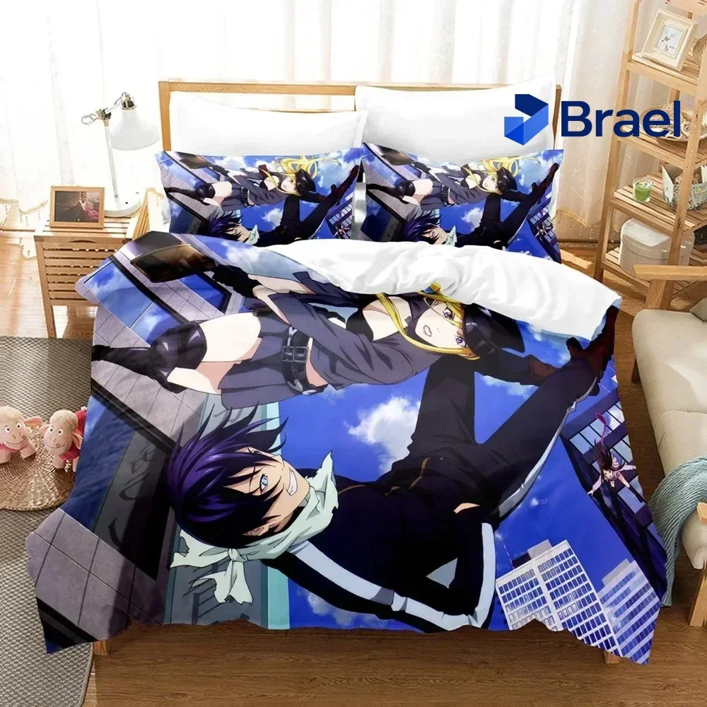 Exquisite Anime Noragami Yato Bedding Set Duvet Cover Bedroom Comforter Covers Single Twin King Size Quilt Cover Home Textile