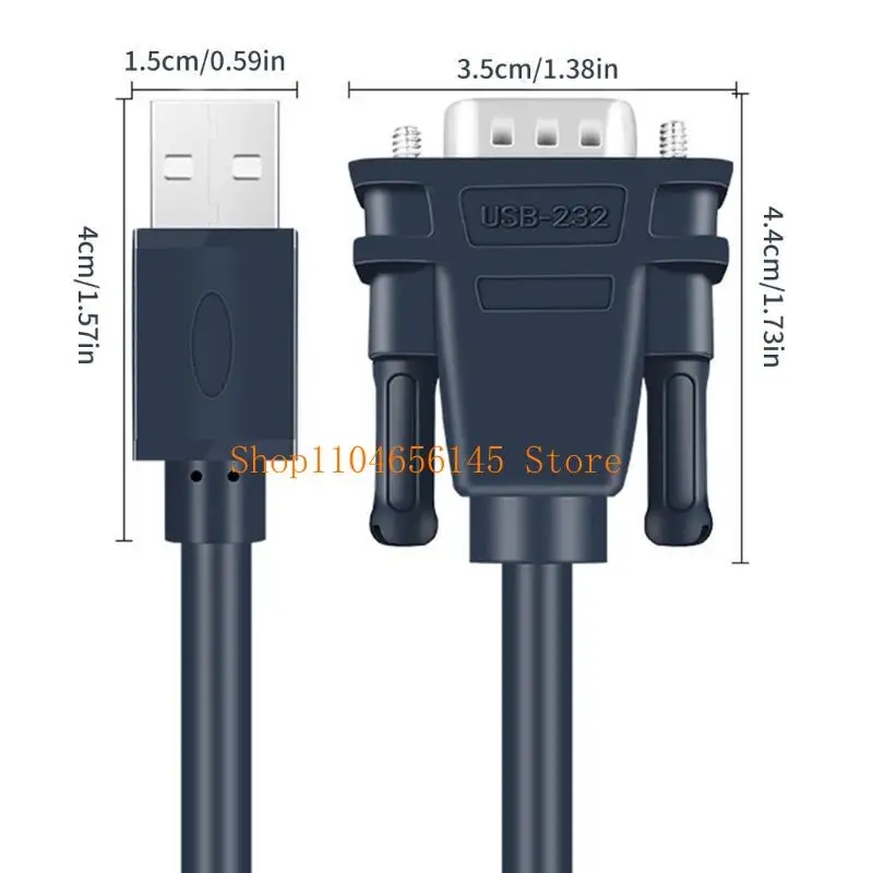 5asd USB to Serial RS232 Converter Cable Efficient and Convenient USB Port DB9 Pin Connector For Printers Windows8/10