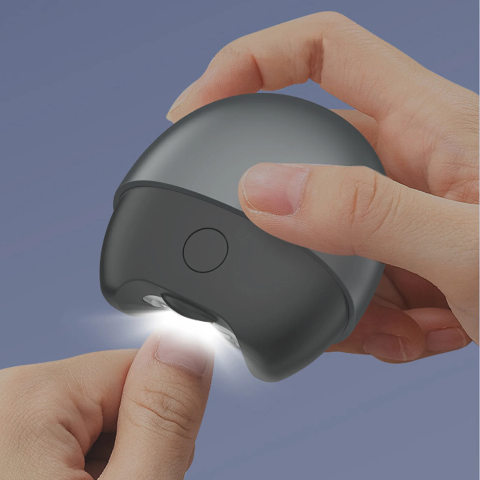 

​ ​ ​ ​ Автоматическая электрическая машинка для стрижки ногтей с подсветкой и контейнером для сбора обрезков, перезаряжаемый триммер для ногтей для младенцев и пожилых людей