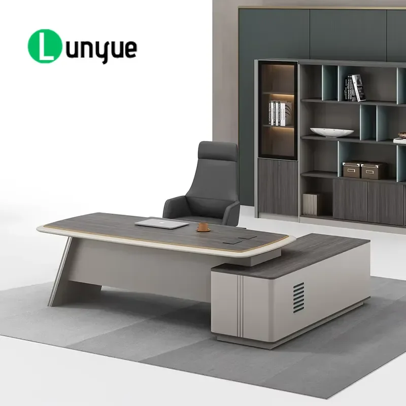 L Shaped Computer Desk Executive Office Home Furniture Large Countertop Workstation for Gaming Study Corner Space Saving