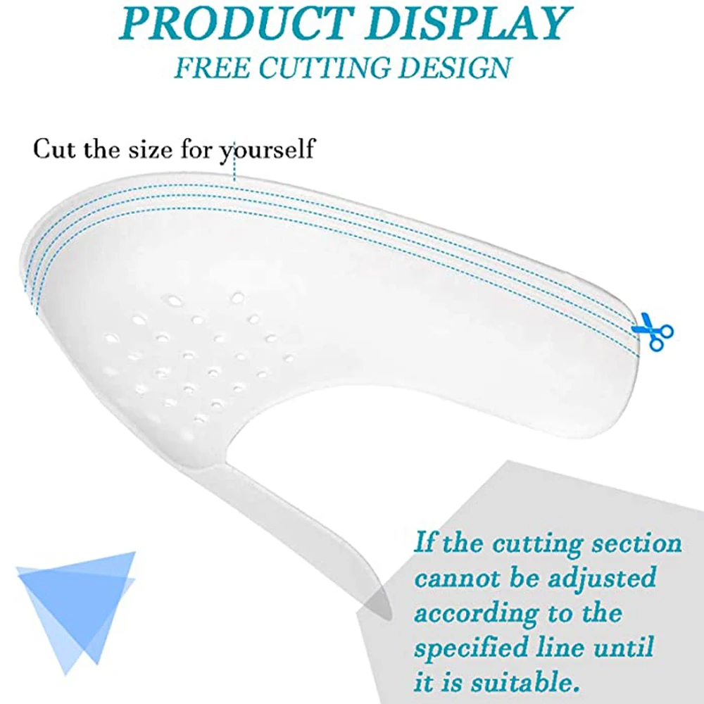 60pcs Anti Crease Shoe Head Protector for Casual Sneaker Anti Wrinkle Shoe Toe Caps Support Stretcher Expander Shoes Protection