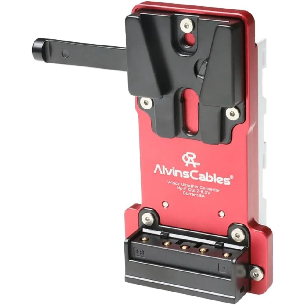 Alvin’s Cables NP-F Dummy Battery to V-Lock V-Mount Battery Plate for Sony NP-F970 F770 F550 for Atomos Shinobi Shogun Ninja V