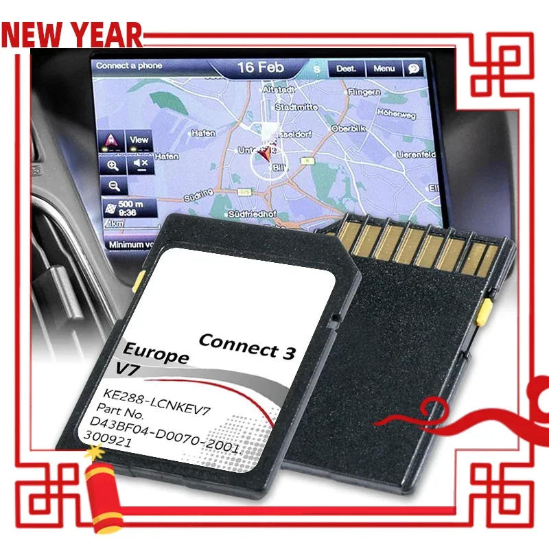 

Free Shipping for Nissan Connect3 V7 GPS Card Sat Nav Navigation Map GPS Europe Car Juke Navara