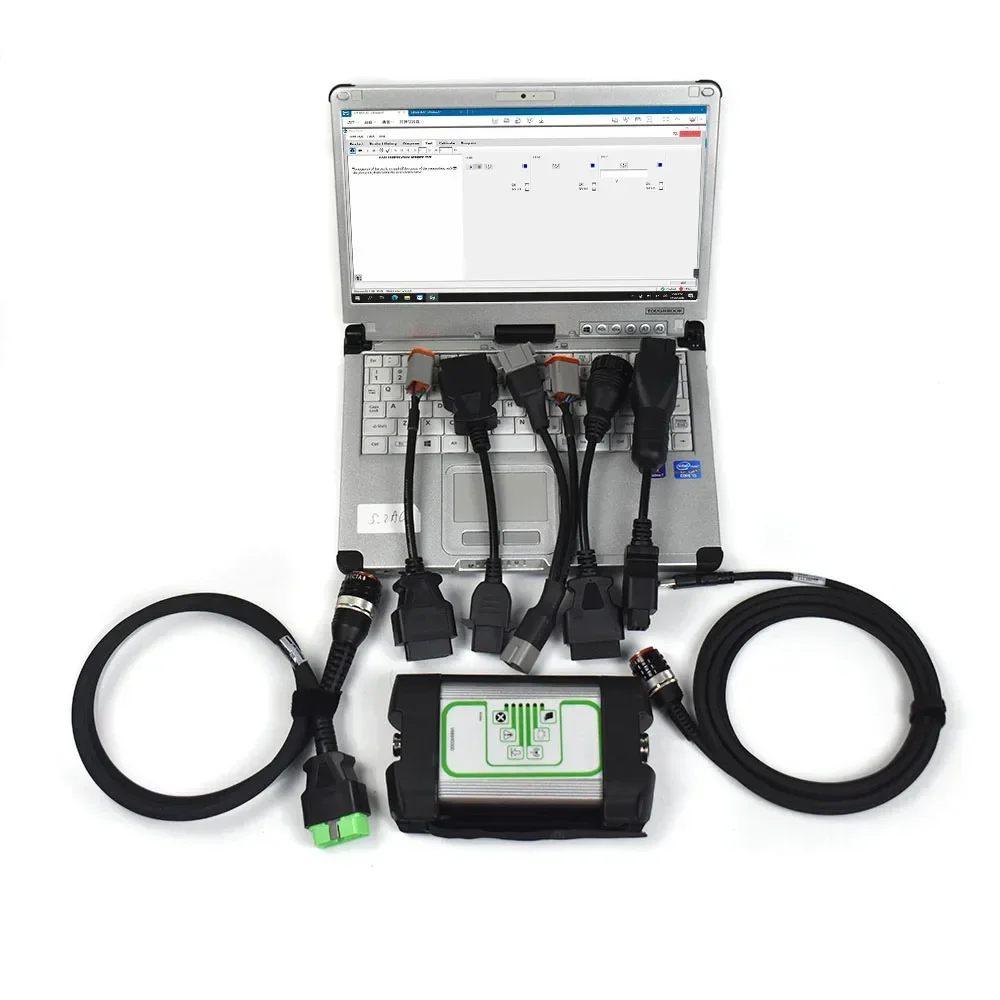 C2 Laptop For Volvo Marine Industrial Engine Diagnosis Tool Scanner For Volvo Penta Vodia Vodia5 Epc Diagnostic Kit