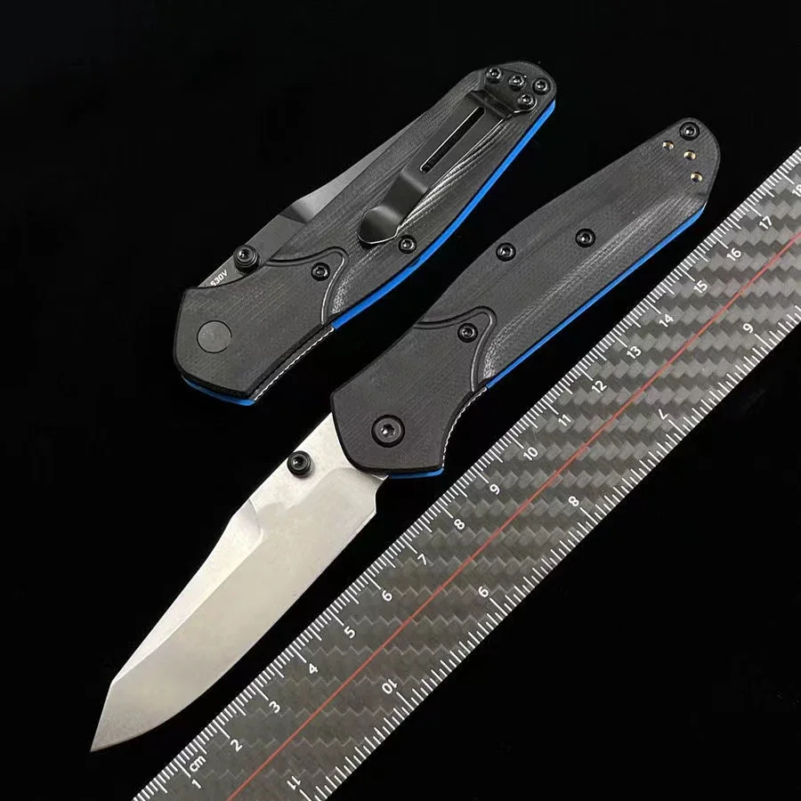 

Outdoor BM 945 Tactical Folding Knife Dual Color G10 Handle Camping Lifesaving Safety Pocket Knives EDC Tool