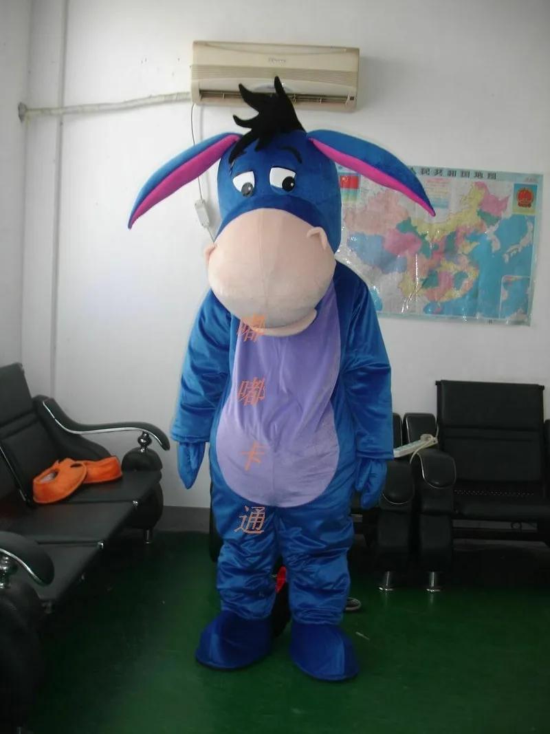 Donkey Mascot Costume Suit Cosplay Party Fancy Dress Outfit Halloween Adult Size Advertising Clothing