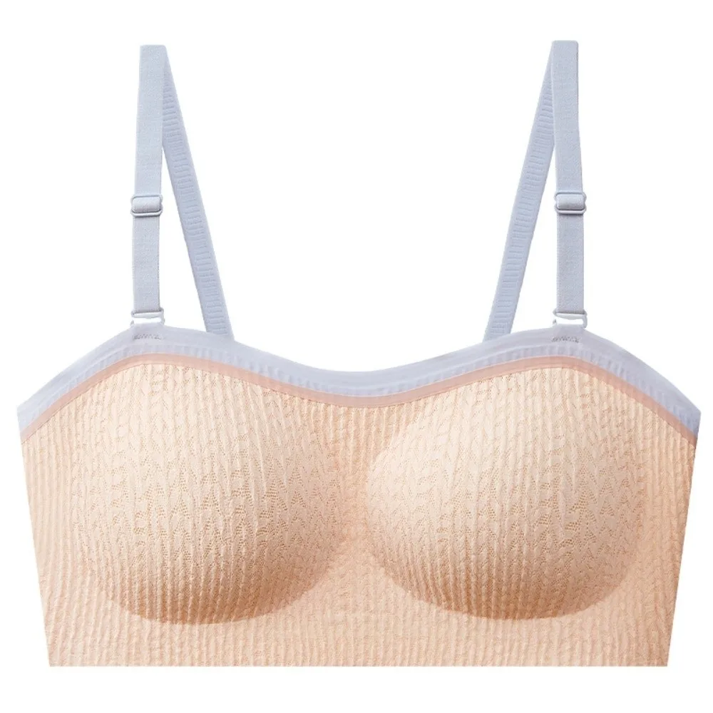 Lingerie ajustável sutiã sem fio close-fitting elástico traceless push up roupa interior reunidos seios à prova de choque