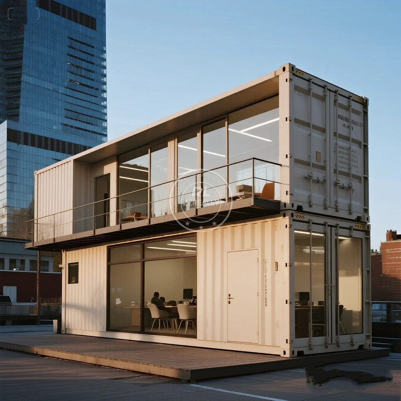 20 Fuß 40 Fuß Fertigstahl vorgefertigtes Sandwich-Panel, erweiterbares Wohncontainerhaus, kleine Häuser mit Badezimmer