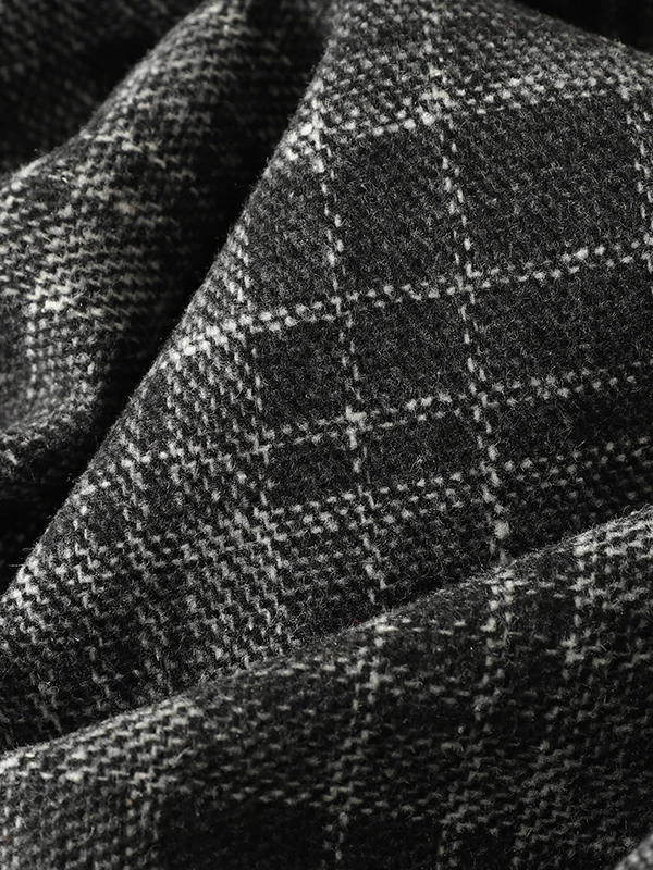 Retroowa, gruba spódnica midi z tweedu, damska, luźna, codzienna, ciepła spódnica w kształcie litery A, nowa zimowa spódnica, swobodna, codzienna, modna spódnica damska.