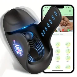 APP Control Penis Delay Trainer Vibrator Glans Stimulater Massager Male Masturbator Cock Ring Sex Toys Adult supplies for men