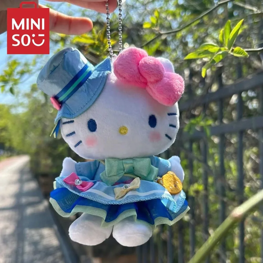 Sanrio 10cm niedlich Hallo Kitty Plüsch Anhänger kreative Kitty Plüsch Puppe Plüsch Schlüssel bund Anhänger Rucksack Anhänger Mädchen Geschenk