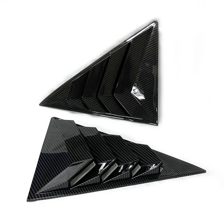 Car Side Rear Window Louver 2 PCS For Toyota Camry 2012 - 2017 Shutter Cover Trim Gloss Air Outlet Shutter 2015 2016 2013 2014