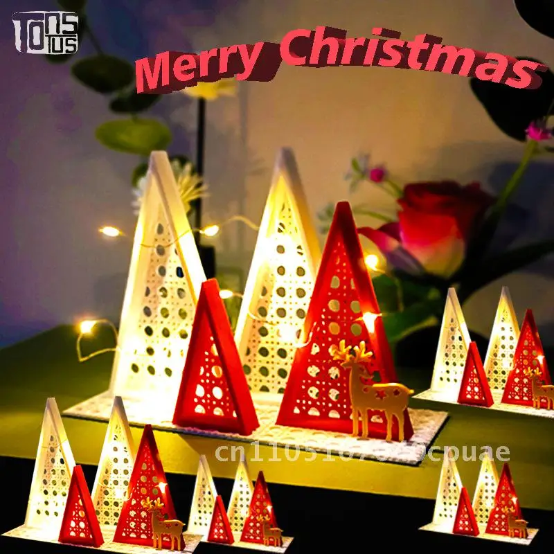 

3D Printing Christmas Lights Eco-Friendly Luminous Multicolor Atmosphere Ornaments Christmas Decorations