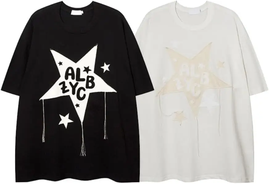 Y2k Graphic Tee Vintage Oversize Shitrs Graphic Tees Streetwear Mens Womens Tops Casual Unisex Loose