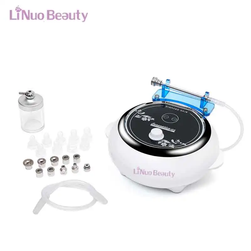 Máquina facial de hidrodermoabrasión para uso doméstico, hidrodermoabrasión, chorro de oxígeno, exfoliación h2o2, microdermoabrasión de diamante, cuidado de la piel