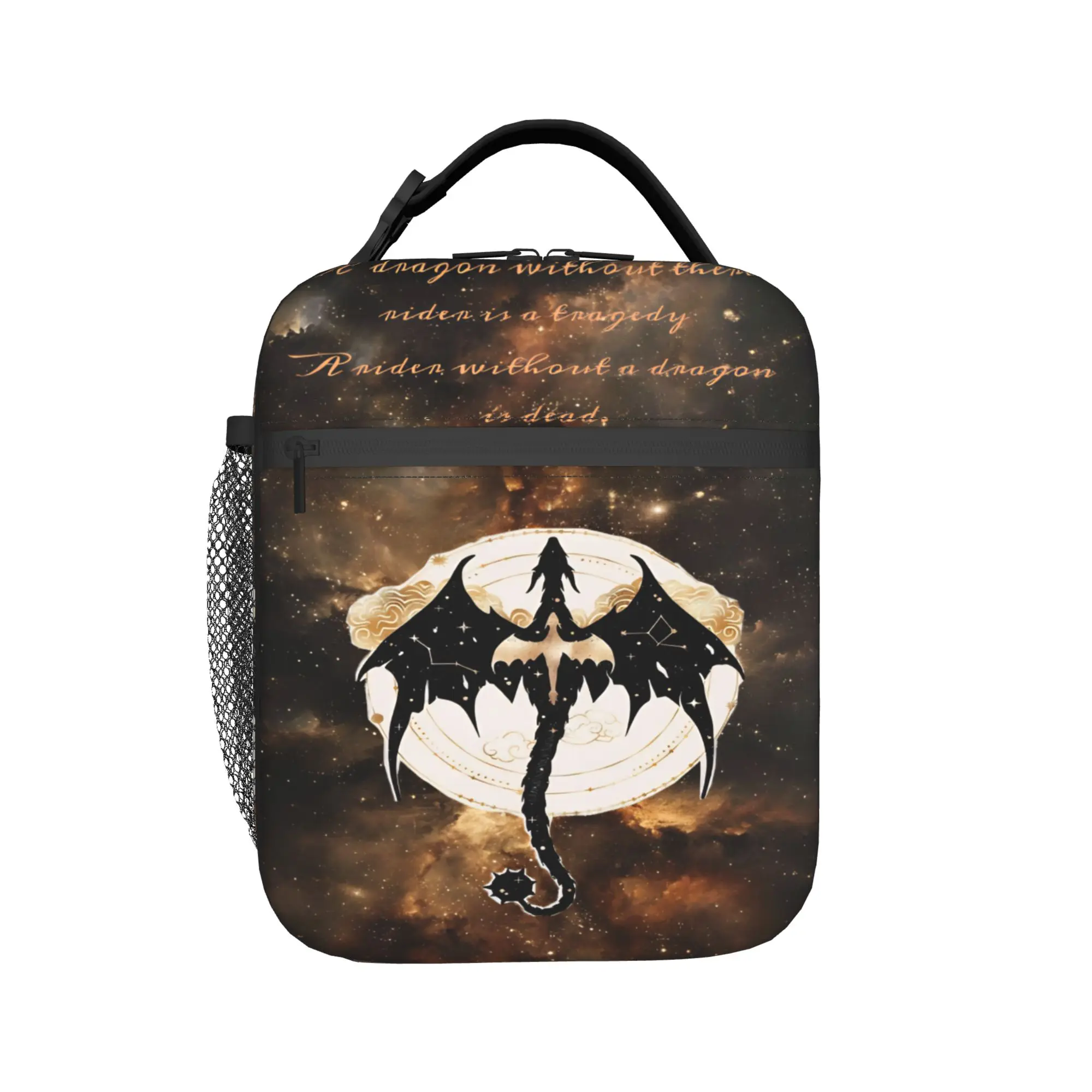 F-Fourth W-Wing Dragon Thermal Insulated Lunch Bags for Travel  Portable Food Container Bags Men Women Cooler Thermal Food Box