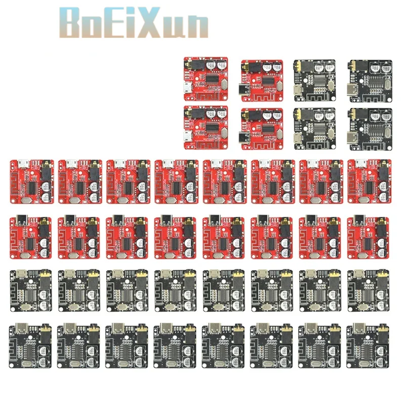 1-10PCS Audio Receiver Board BLE 5.1 4.1 MP3 Lossless Decoder Micro Type USB 3.5mm Audio Output Amplifier Module -C