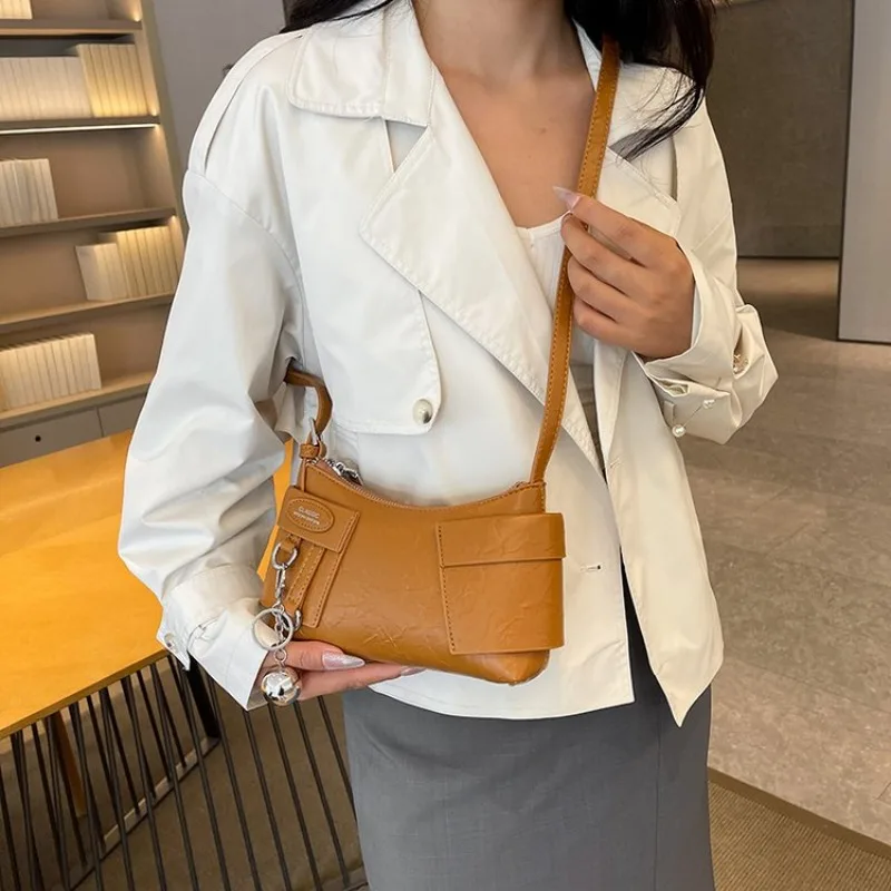Fashion Elegant Leather Shoulder Bag Women Designer Handbag Tote Crossbody Purse Vintage Commuter Diaper Bag